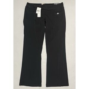 Adidas SPO KICKPANT Black Flare Wide Leg Pants Athletic Performance Size XL